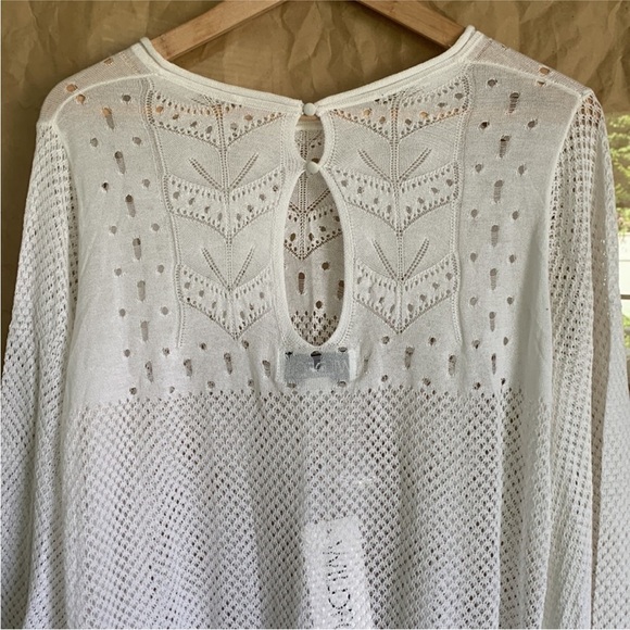 Wildfox | Taylor White Tunic Swim Beach Sweater Coverup NWOT Medium - Picture 7 of 10